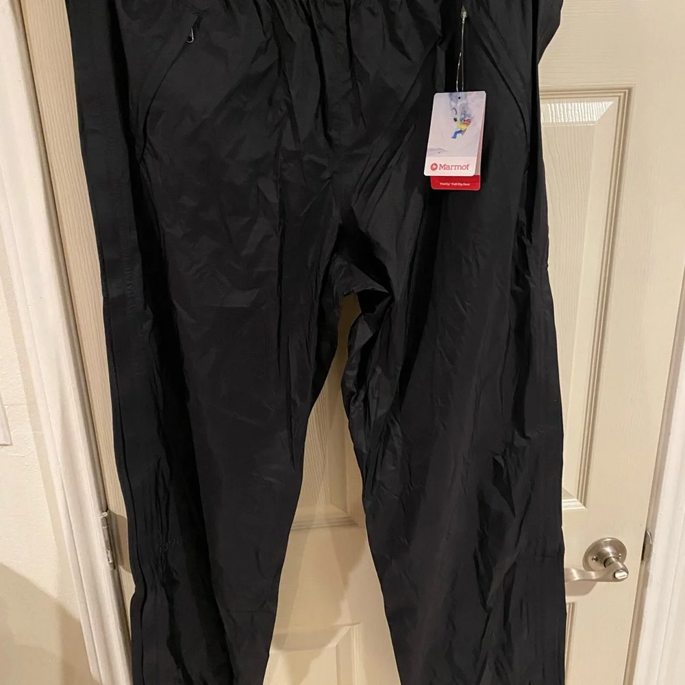 Used 1x Marmot Men’s Black Waterproof Rain Pants
